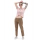 Vans γυναικείο T-Shirt Junior V Wash Knot VN0A5DUMBQL Ροζ