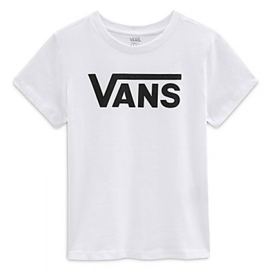 Vans Flying V Γυναικείο Αθλητικό T-shirt Λευκό VN0A3UP4WHT