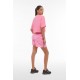 Freddy Γυναικείο Βαμβακερό Σορτς σε Ροζ χρώμα S4WMCP8C-ANI85P
